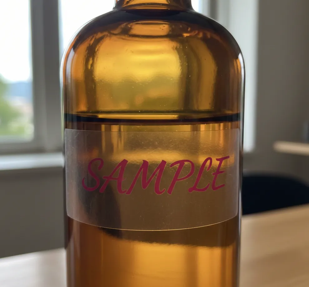 白打ちなしの透明シールの見え方