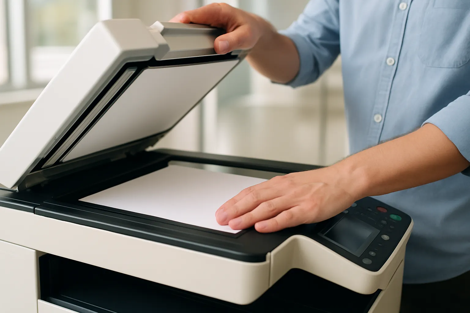 コンビニのマルチコピー機で印刷したシールのイメージ