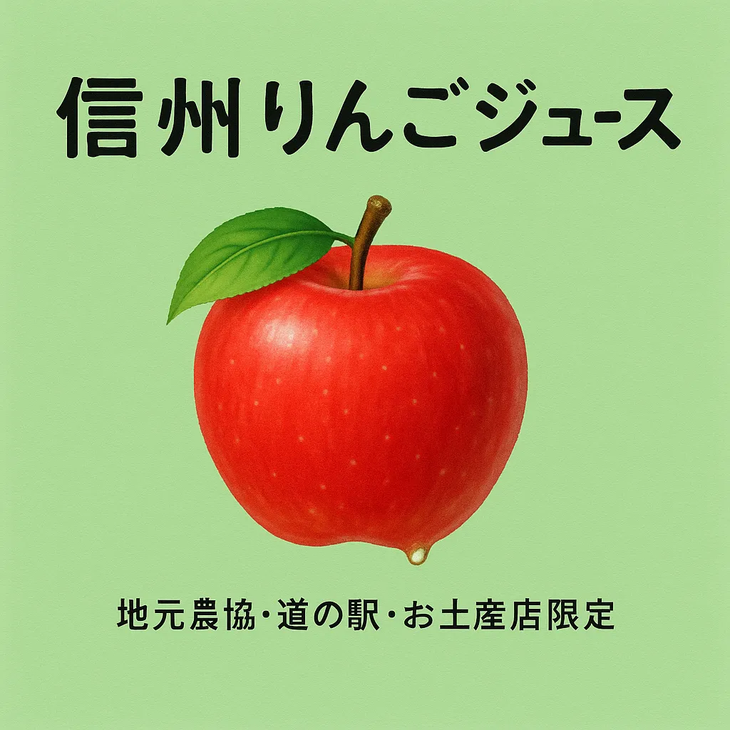 りんごジュース 産地アピール系デザイン