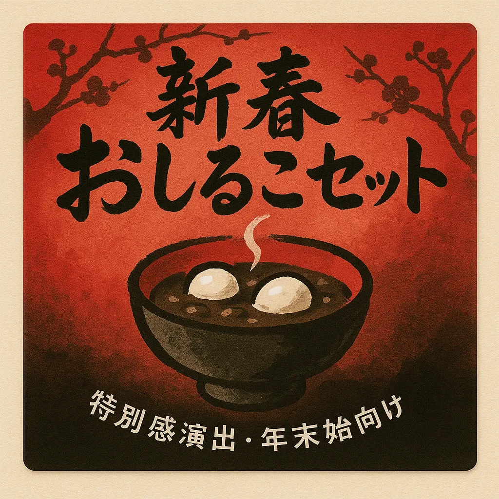 おしるこ モダン和風デザイン