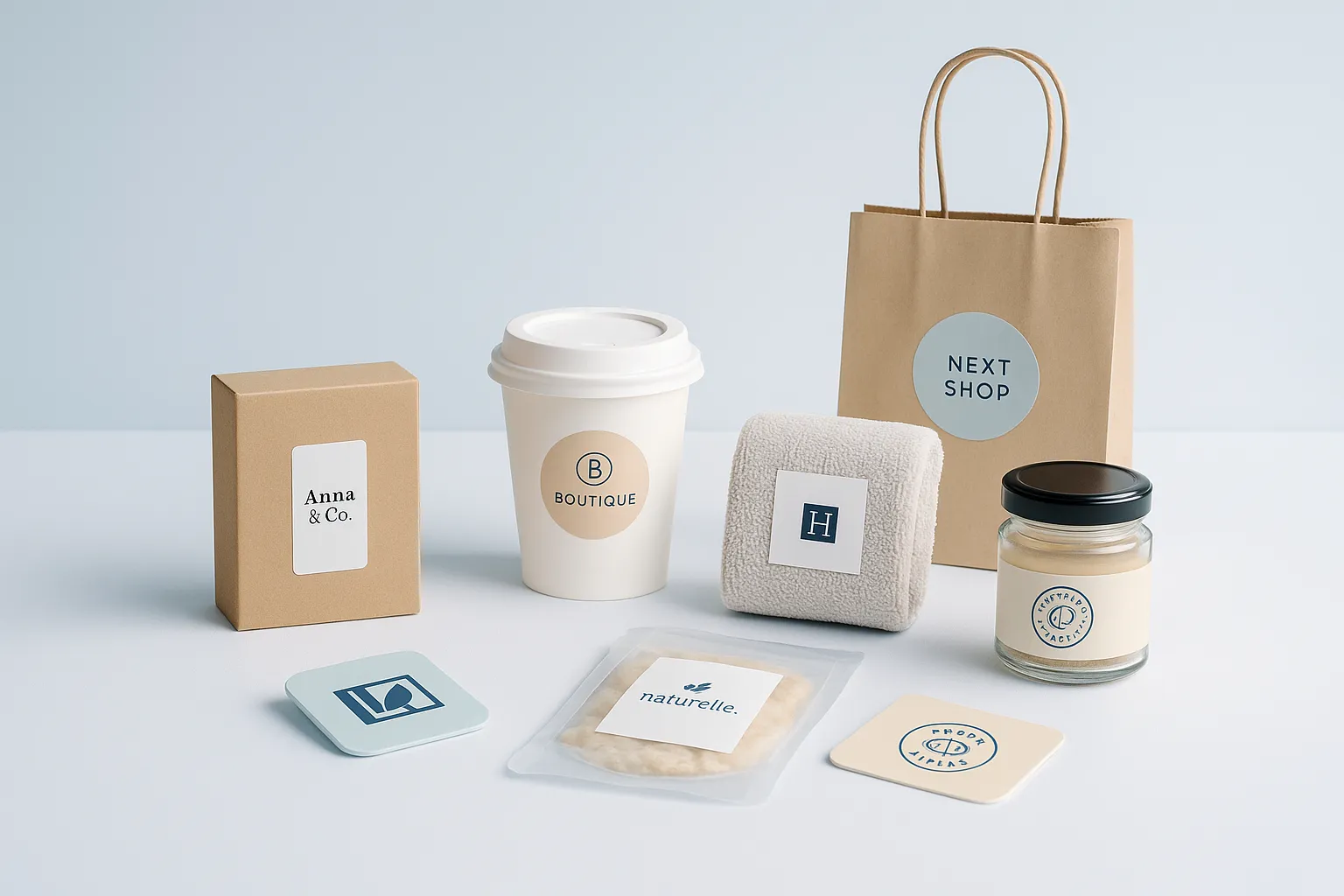 ワンポイントロゴラベルのイメージ